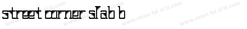 Street Corner Slab B字体转换